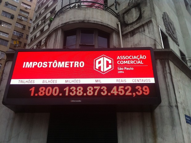 Você está visualizando atualmente Impostômetro: brasileiro já pagou R$ 1,8 trilhão em tributos